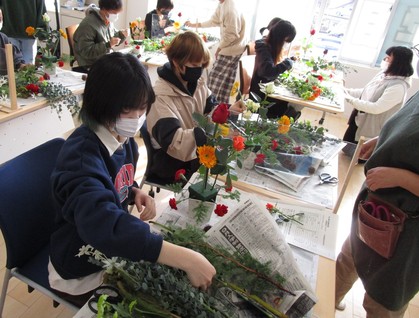 花と緑の連携授業