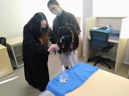 専門学校出前講座「ベルフォート美容専門学校」「名古屋ビジネスアカデミー」