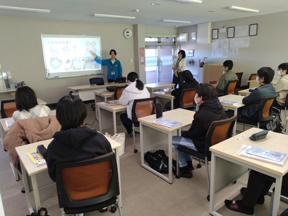 専門学校出前講座「ベルフォート美容専門学校」「名古屋ビジネスアカデミー」