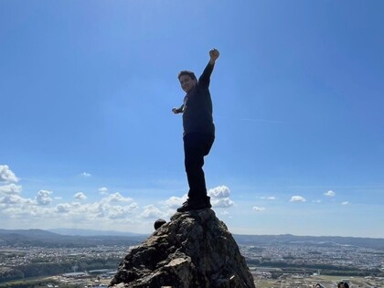 お花見登山～さくらの森と米田白山～